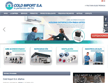 Tablet Screenshot of coldimport.com.pe